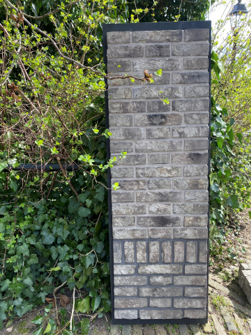 Paneel grijs + antraciet voeg